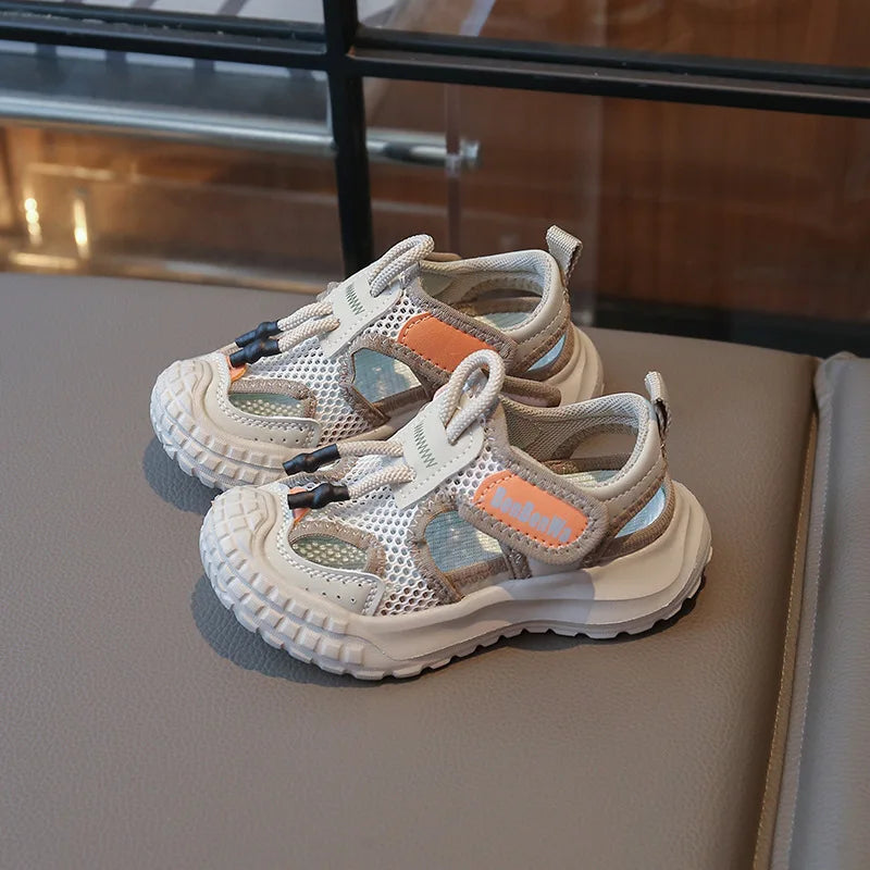 Kids Sport Sandals Summer Outdoor Casual Shoes Soft Breather Anti-slip Children Sneakers Unisex Boys Girls Close-toed Sandals