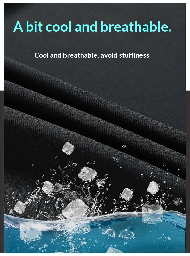 Men's Summer Quick-Dry Ice Silk Jogger Sweatpants, Breathable Casual High-Stretch Sweatpants for Fitness, Training & Running