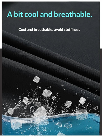 Men's Summer Quick-Dry Ice Silk Jogger Sweatpants, Breathable Casual High-Stretch Sweatpants for Fitness, Training & Running