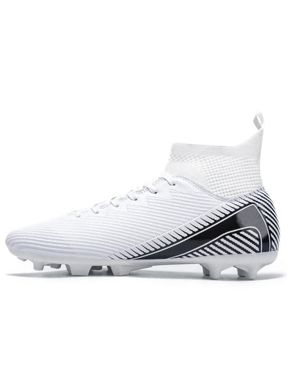 Breathable AG FG football shoes PU Fabric Mesh Upper TPU Wear-resistant Sole Non-slip Design For Kids Youth Daily Play