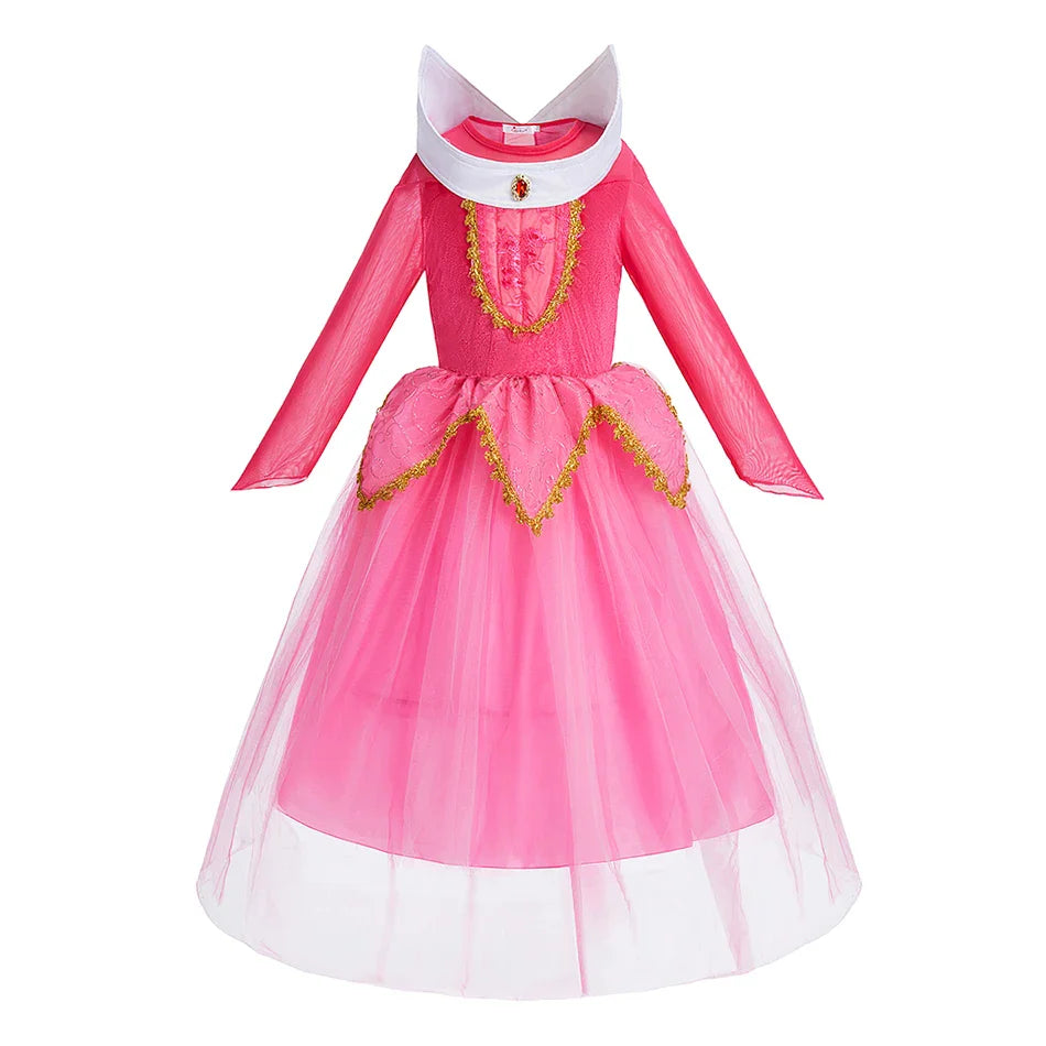 Baby Rapunzel Cosplay Costume Girls Little Mermaid Aurora Disguise Kids Ariel Sleeping Beauty Christmas Dress Princess Fantasy