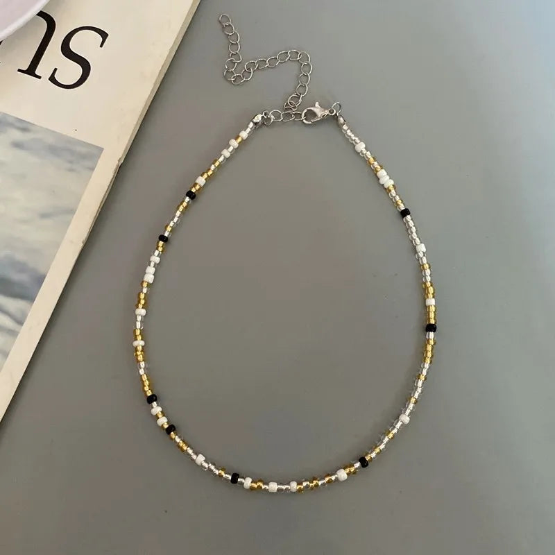 Choker Chain Fashion  Charm Collar Colorful Handmade Colar Collar Necklace Jewelry Femme