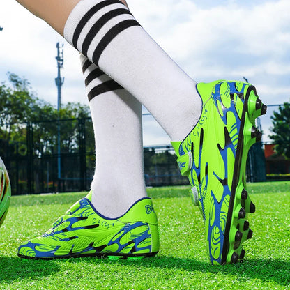 New Men Kids Football Boots Ultralight Boys Professional Soccer Shoes Cleats Non-Slip Match Grass Training Shoes Drop Shipping