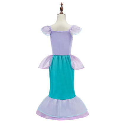 Baby Rapunzel Cosplay Costume Girls Little Mermaid Aurora Disguise Kids Ariel Sleeping Beauty Christmas Dress Princess Fantasy
