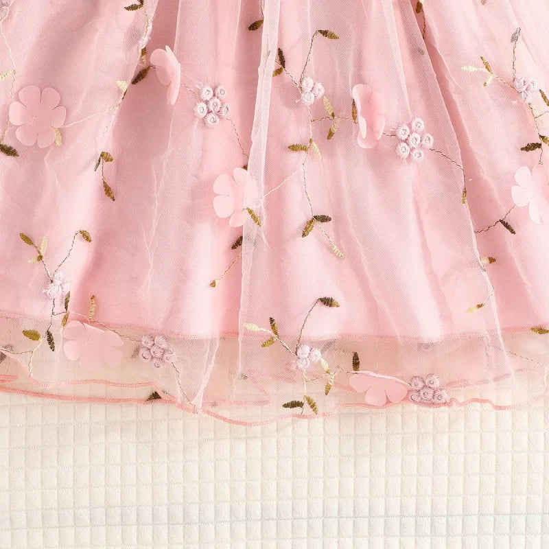 Girls Baby England Style Dresses Kids Lotus Leaf Sloping Shoulder Suspender A-line Skirt Summer Children Fashion Party Clothes