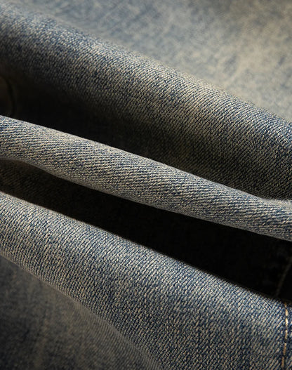 Men's Premium Lightweight Business Stretch Denim Pants - Versatile Slim Fit Straight Leg Long Trousers for All Seasons