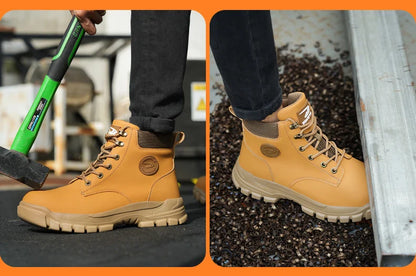 New Design Waterproof Safety Shoes Men Work Sneaker Steel Toe Shoes Puncture Proof  Safety Boots Male Lightweight Work Shoes