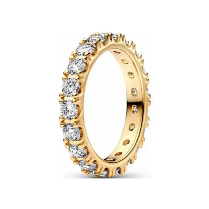 Hot selling 925 sterling silver ring, exquisite luxury, adjustable charm, square circular heart-shaped ring women's jewelry gift
