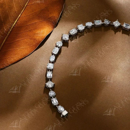 D Color All Moissanite Bracelet for Women Men 100% 925 Sterling Silver Diamong Wedding Bridal Luxury Hand Jewelry Gift