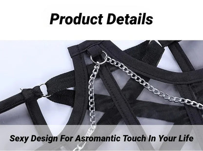 Sexy Corset Underbust Punk Metal Chain Black Women Top Curve Shaper Strap Slimming High Waist Belt Lace Bustiers Mall Goth Corse