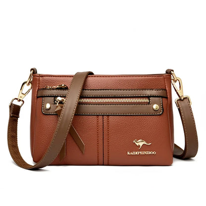 High Quality Leather Purses and Handbag Women Bag Luxury Designer Shoulder Crossbody Sac Ladies Casuial Messenger Tote Bag 2024