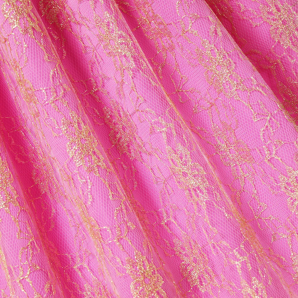 Girls Princess Dress Sleeping Beauty Aurora Cosplay Costume 2025 Kids Carnival Birthday Party Pink  Long Sleeve  Evening Dresses