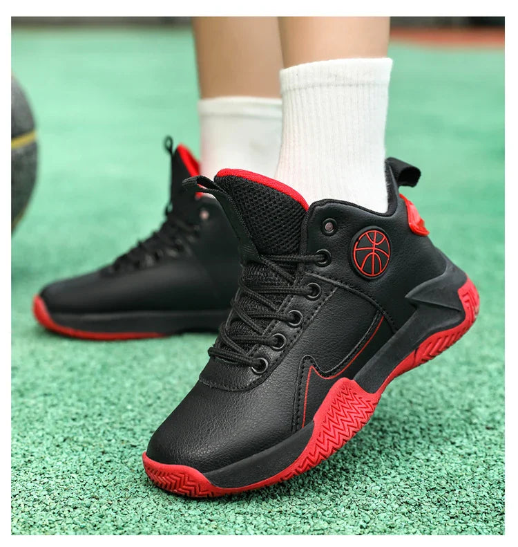 Children Basketball Shoes For Boys Girls Outdoor Trainning Non-slip Kid's Student Casual Running Sneaker Size 31-40