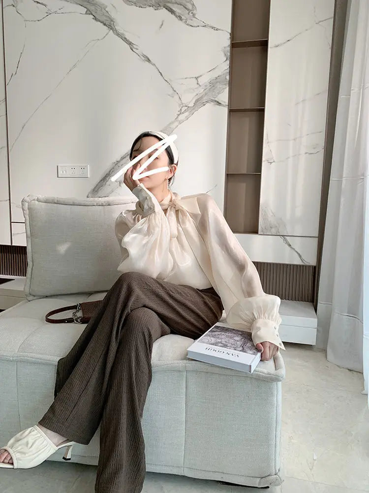 Elegant Women's summer shirts & blouses casual woman 2023 tops top women White shirt blouse blusas long sleeve shirt & blouse