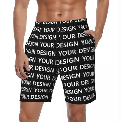 Add Design Board Shorts Summer Custom DIY Made Your Image Hawaii Board Short Pants Men Sportswear Quick Dry Design Swim Trunks