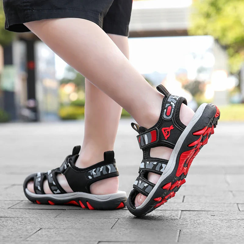 Children's Anti-Slip Summer Sandals for Boys Outdoor Anti-Collision Casual Walking Shoe Soft Bottom Breathable Kids Beach Sandal