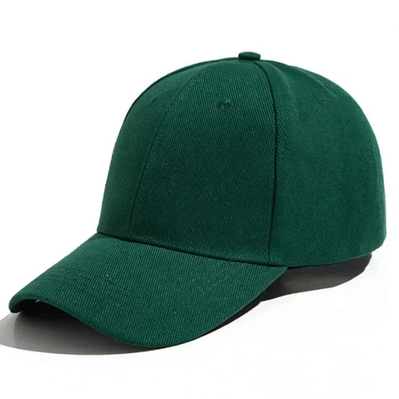 Solid Unisex Baseball Cap 6 Panel Men Caps Daily Womens Summer Hat Curved Brim Adjustable Red White Purple Grey Black