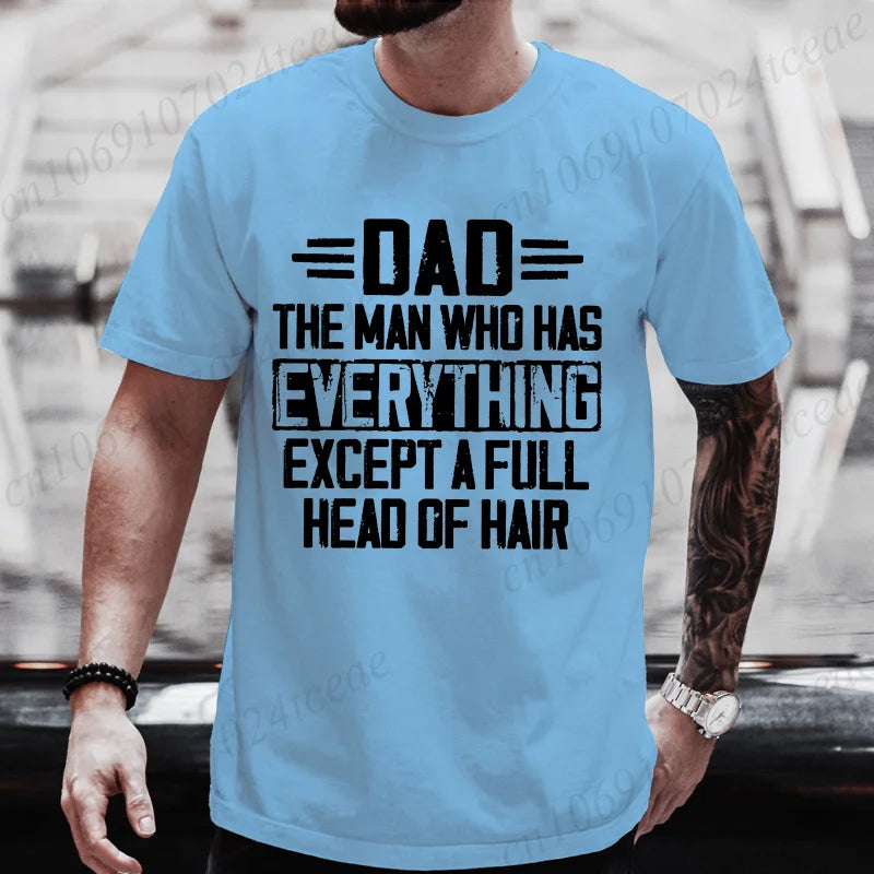 Men Funny Dad T Shirt T-Shirts Clothing Casual Short Sleeve Graphic Printed Tees Fashion Hip Hop Streetwear Father Gift Tops