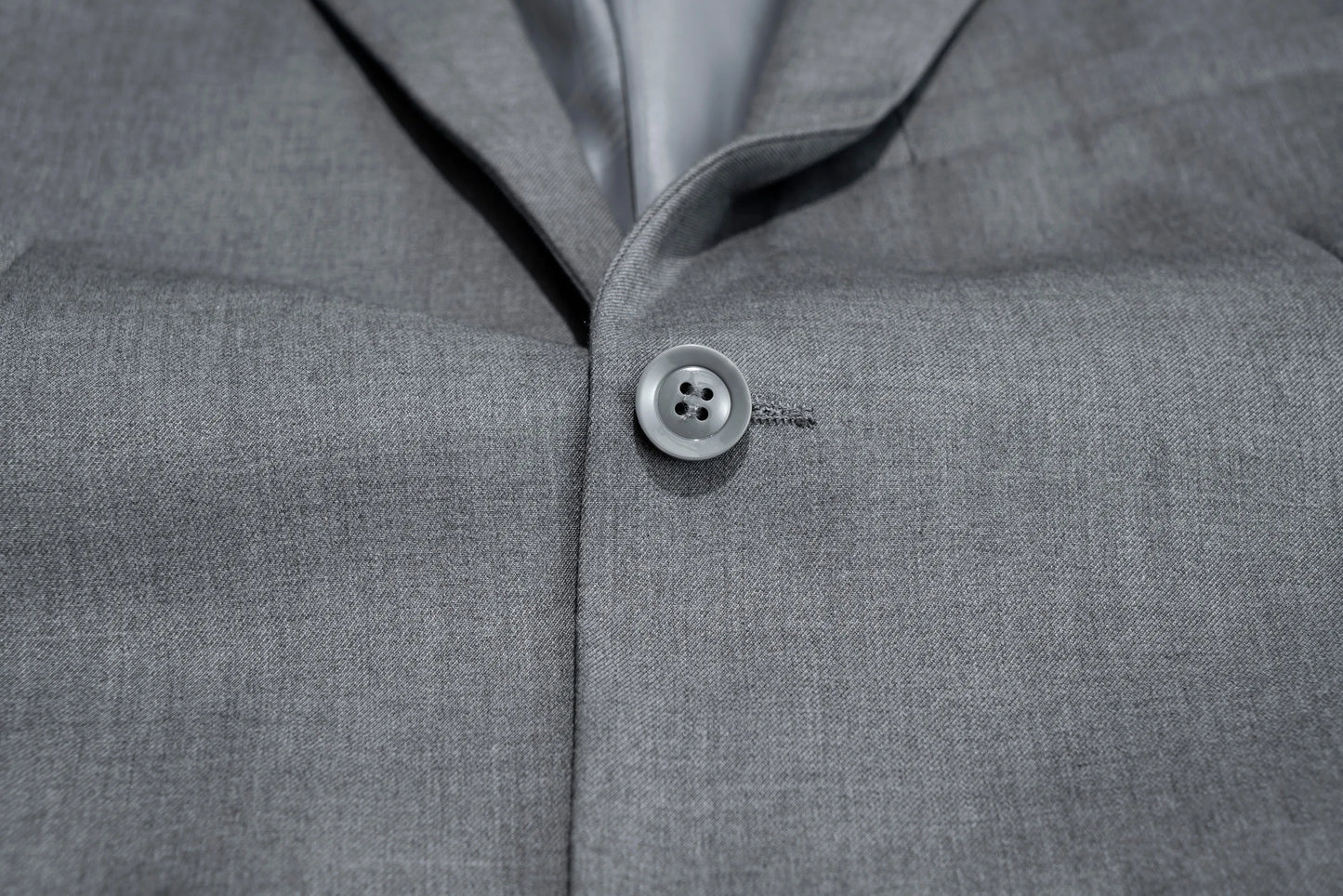 3pcs Men's Classic Solid Color Suit Set Long Sleeve Blazer with Button Details Non-Stretch Fabric Regular Fit for All Seasons
