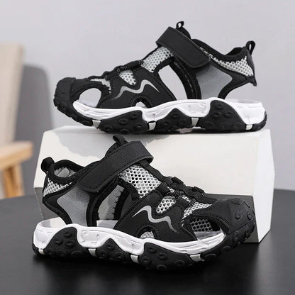 Children Sandals Summer Boys Barefoot Shoes Outdoor Water Sneakers Non-slip Fashion New Sports Sandals for Boy 4-12 Years