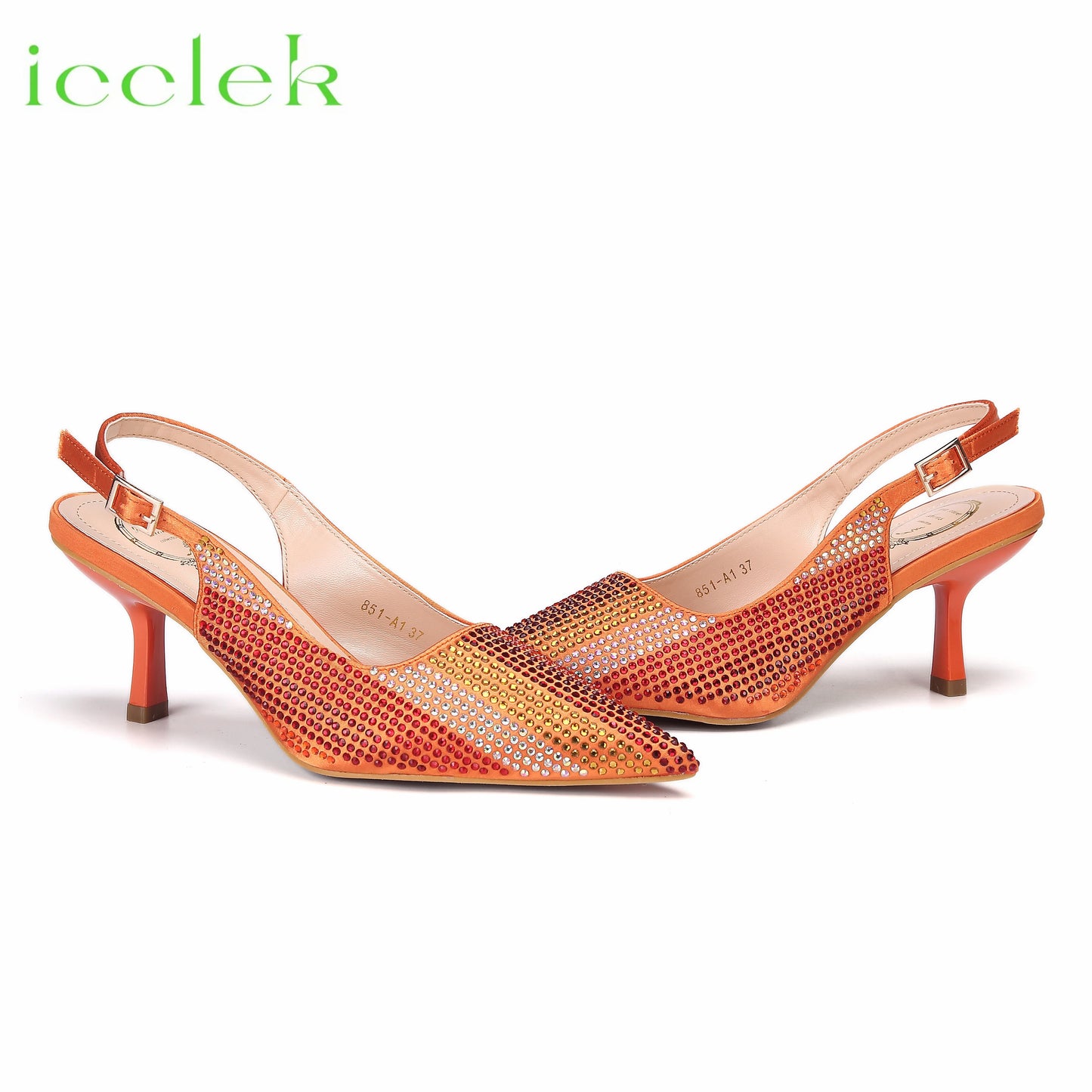 Italian Design African Women's High Heels Pointed Toe Sandals Party Wedding Party Magenta Color Shoes and Bags Set
