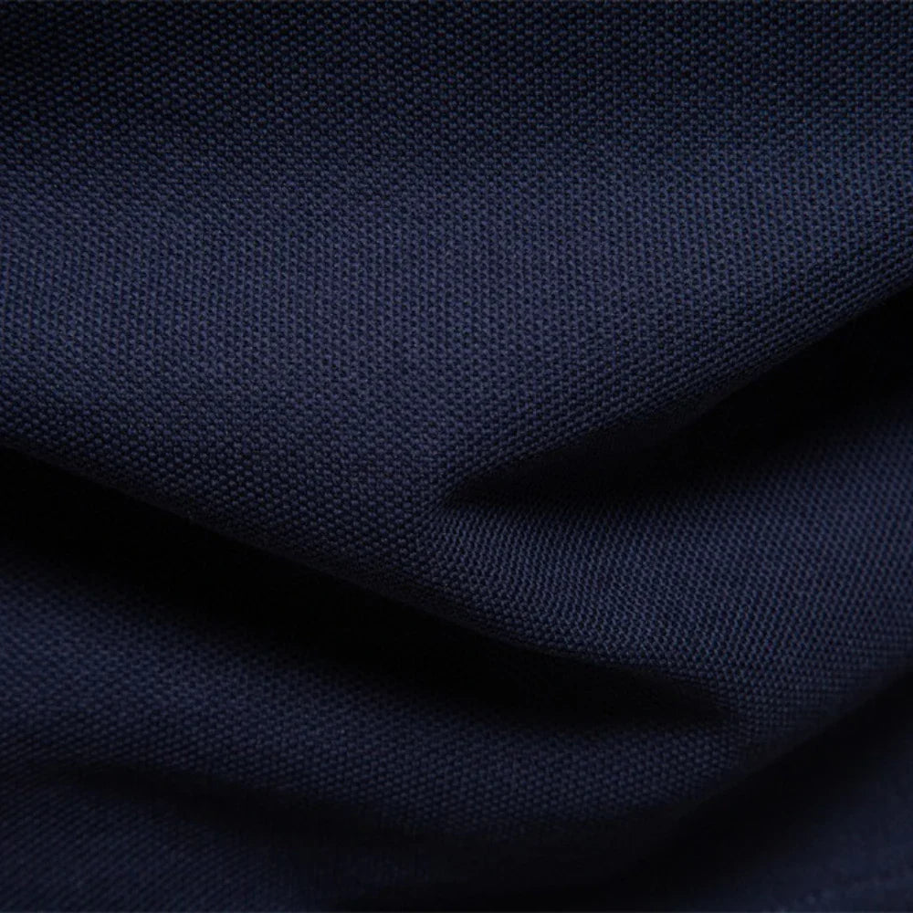 Men's Henley Neck Polo Shirt Cotton Solid Color Long Sleeve Autumn Winter Premium Luxury Mens Top