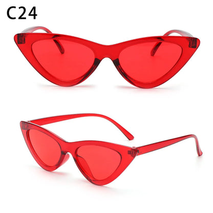 Eyewear Sun Shades Female Shades Vintage Small Triangle Sunglasses