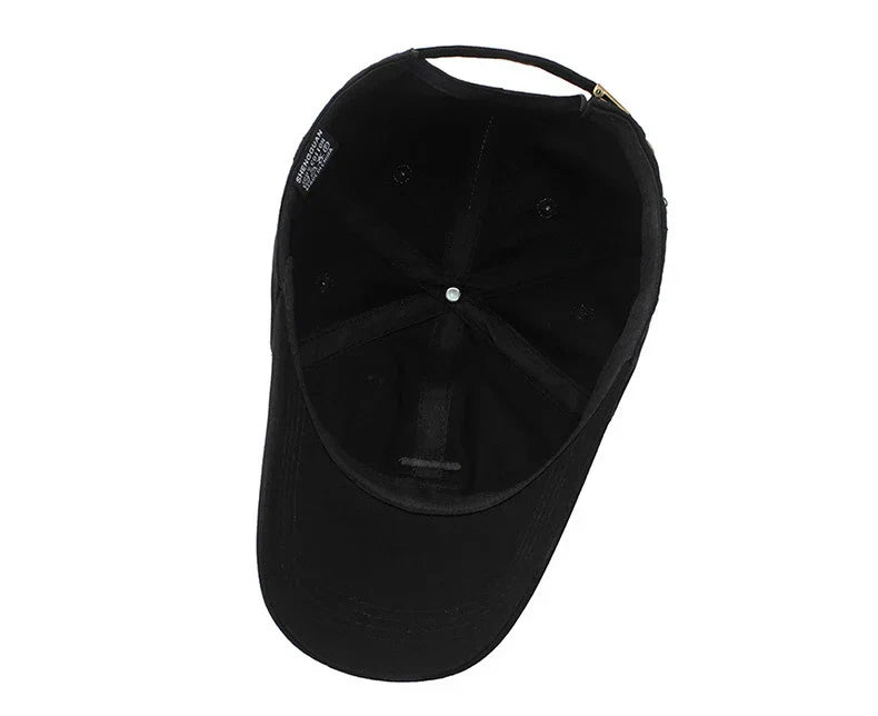 Three Horizontal Lines Embroidery Baseball Caps Spring and Autumn Outdoor Adjustable Casual Hats Sunscreen Hat