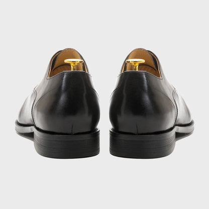 Men's Classic Italian Style Genuine Leather Oxfords Dress Shoes Lace-Up Black/Brown Business Office Wedding Formal Footwear