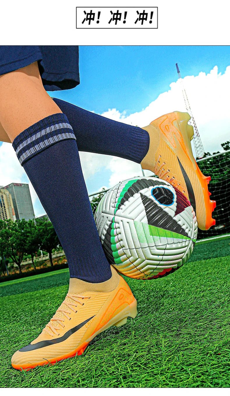 New Men's Football Boots Training FG Top Quality Sneakers Non-Slip Soccer Shoes Cleats Wholesale Drop Shipping Unisex Adult