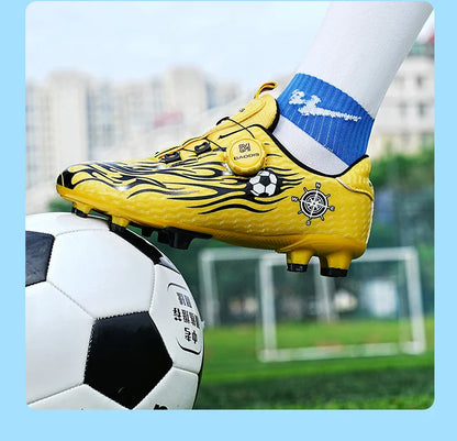 New Children Soccer Cleats Football Boots TF FG Anti-Slip Comfortable Training Shoes Outdoor Indoor Sneakers for Kids Boys Girls