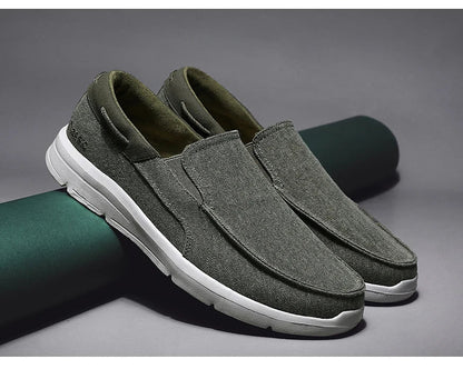 Mocassins Para Homens Sapatos Outono Novo Masculino Sapatos de Lona Clássicos Sapatos de Lazer Confortáveis Tênis Respiráveis Para Homens Mocassins