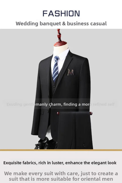 Suits Men's Fashionable Formal Tailored Solid-color Dance Singer Trend Host Casual Wedding Banquet Dress Star Performance Suit