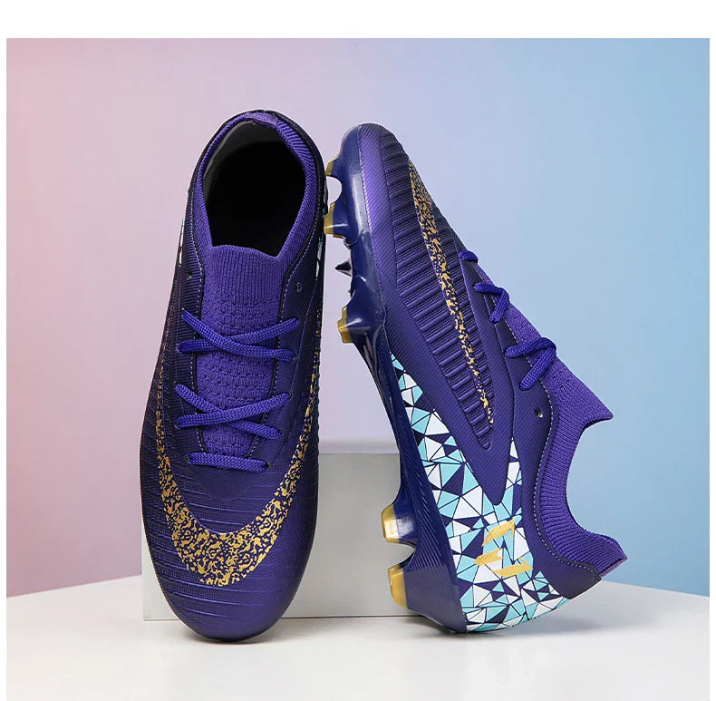 New Kid Match Boys Soccer Shoes Comfortable Outdoor Match Professional Football Boots Sneakers Non-Slip Sports Shoes Unisex