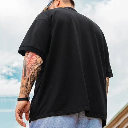 Polo Shirts Men Plus Size 1XL-7XL 110-175kg Short Sleeve T Shirt Loose Polos Oversized Tops Big Size Men Clothing 티셔츠 남성 T シャツ