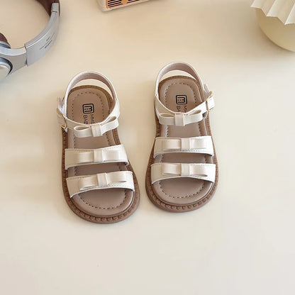 Bow-knot Girls Sandals Fashion Princess Classic Baby Girl Kids Summer Sandals Hot Sale Leisure Children Sweet Shoes Child I03072