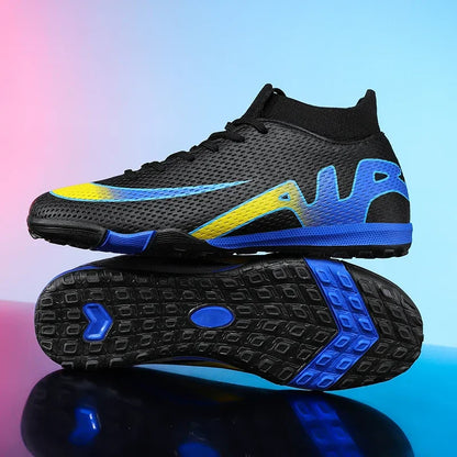 New Men Football Boots Grass Futsal Sneakers High-quality Match Cleats High-top Non-Slip Soccer Shoes Indoor Hot-selling Outdoor