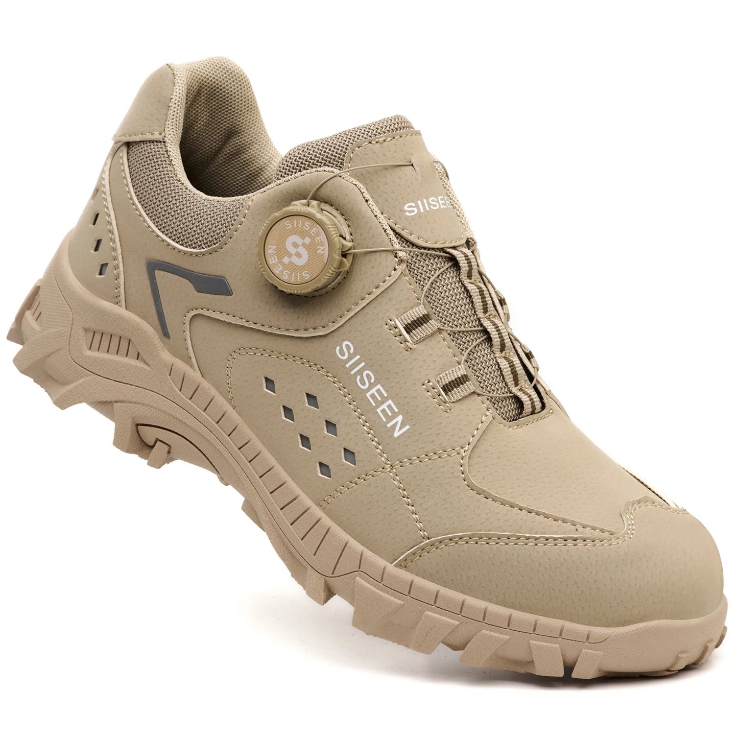 Men's Steel Head Safety Shoes Puncture And Smash Resistant Lightweight Sole Breathable Upper for Outdoor Workshop Work Shoes