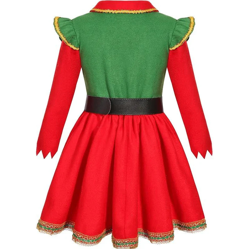 2025 Children's New Year Clothing Girl Cosplay Christmas Dress Girl's Christmas Outfit Carnival Party Costume Christmas Gift