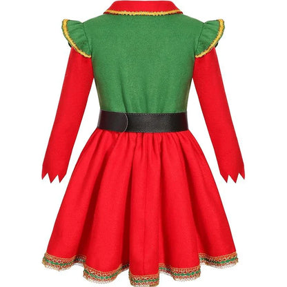 2025 Children's New Year Clothing Girl Cosplay Christmas Dress Girl's Christmas Outfit Carnival Party Costume Christmas Gift