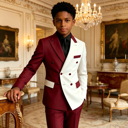 Boys formal suit set 2 Pieces, Flower Boy for wedding party cocktail party Kids suit dress 3-16 years old children suit