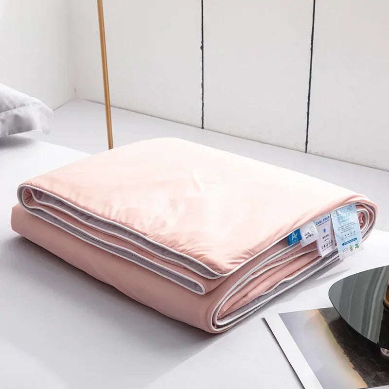 High Quality Cooling Blankets Smooth Air Condition Comforter Lightweight Summer Quilt with Double Side Cold  Cooling Fabric