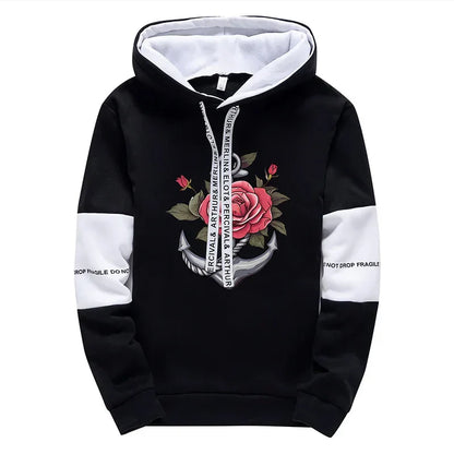 Mens Tracksuit Retro Pattern Printing  Single Piece Sweatshirts Sweatpants Casual Office Home Hoodie Pants Sports Mens Clothing