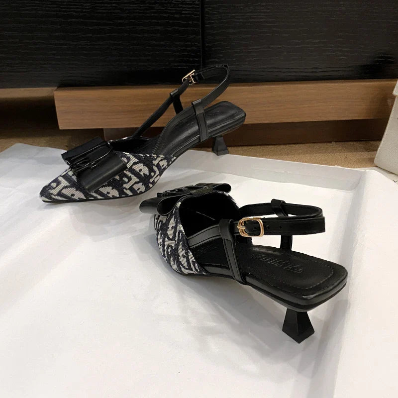 Sexy, elegant, versatile party women's shoes, new women's banquet beautiful slim heeled sandals