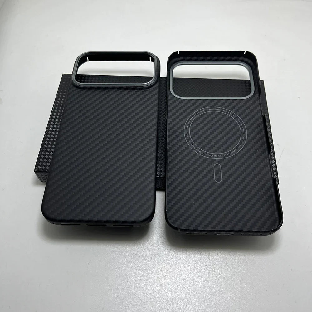 Really Carbon Fiber Case for Iphone 17 Pro Max Case for Magsafe Magnetic Ultra-Thin Lightweight for Iphone17 Pro aramid Cover