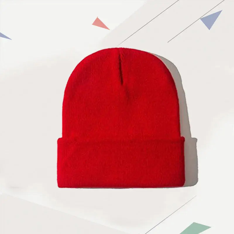 DIY Personalized Embroidered Design Knitted Hat Custom Logo Autumn Winter Warm Beanie Team Customize Stocking Skull Balaclava