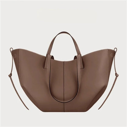 Nouveau sac fourre-tout en cuir de grande taille pour femmesNiche féminine sac à main ailes de grande capacité sac à bandoulière