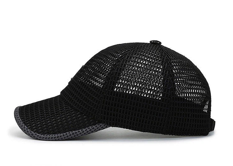 Men's Mesh Baseball Cap Breathable Summer Caps Dad Hat Outdoor Fishing Hats Bone Gorras Snapback Trucker Cap