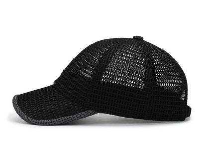 Men's Mesh Baseball Cap Breathable Summer Caps Dad Hat Outdoor Fishing Hats Bone Gorras Snapback Trucker Cap