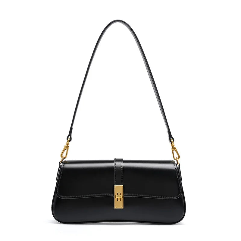 Women Genuine Leather Shoulder Bag Female Fashion Handbag Totes Small Underarm Bag Casual Daybag Mini Purse -KG1313